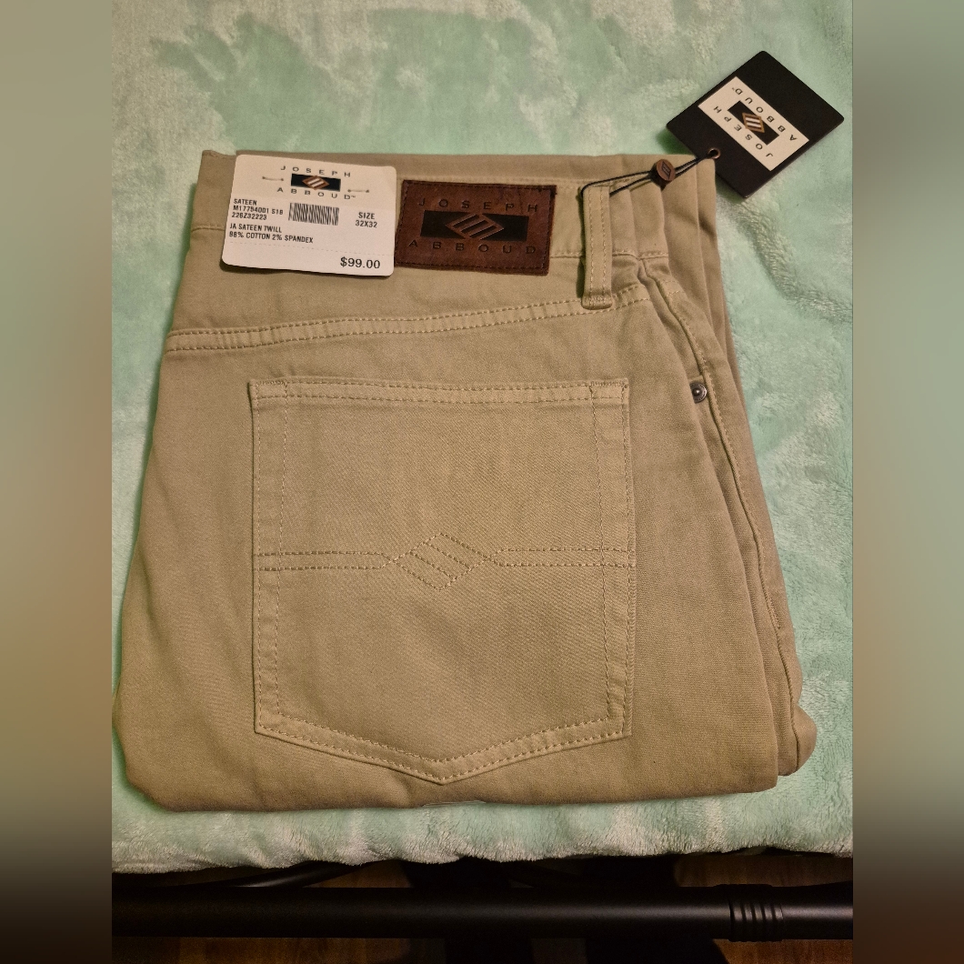 Mens Joseph Abboud Tan Pants W32 L32 Brand New